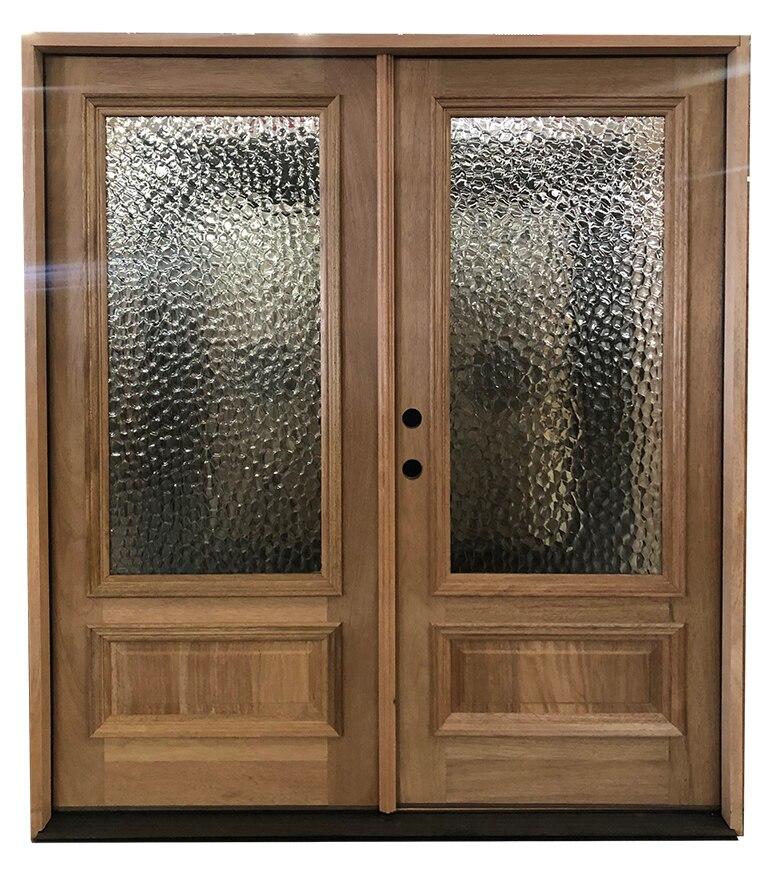 3 ft. x 6 ft. 8 in. Mahogany 3/4 Glass Prehung Exterior Double Door Main Layout Photo