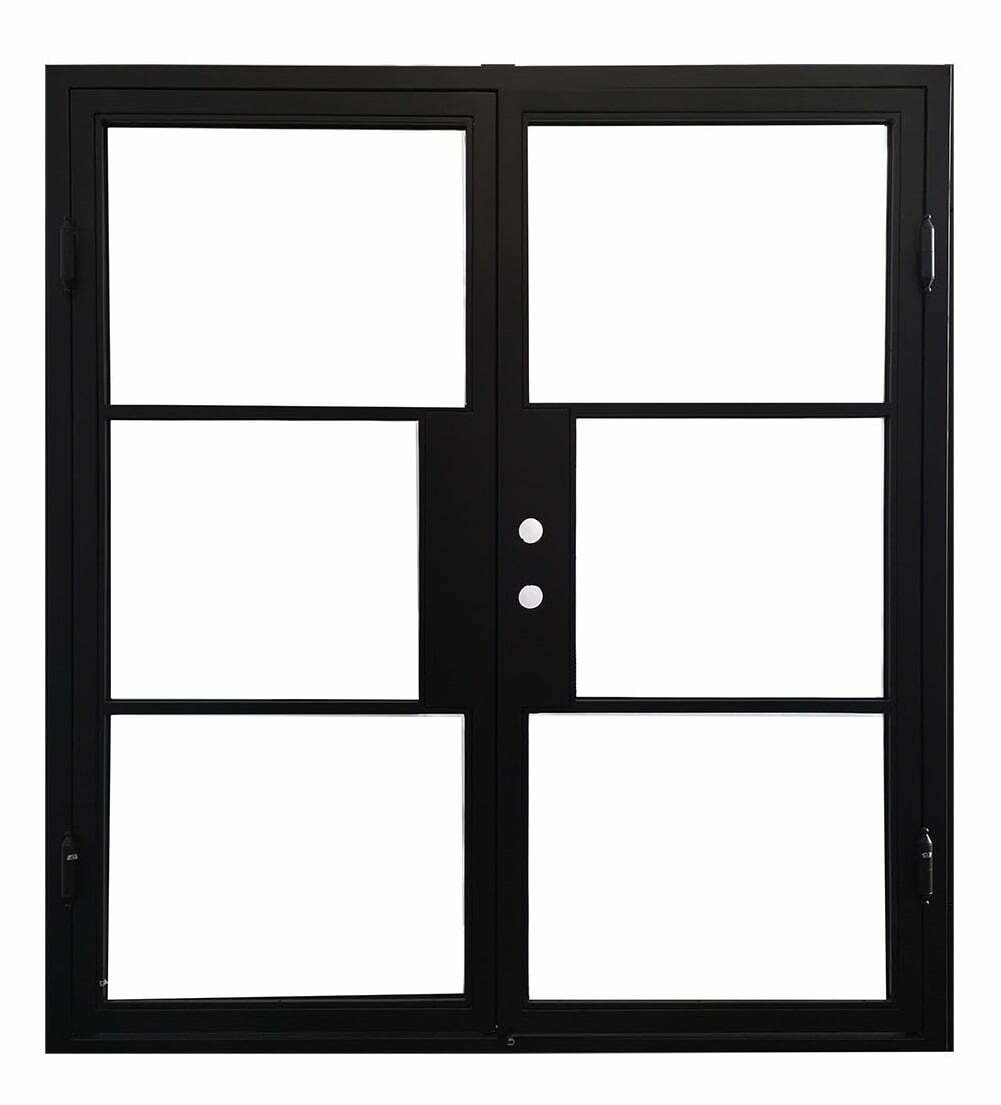 3 ft. x 6 ft. 8 in. French Exterior  Wrought Iron Prehung Door Main Layout Photo