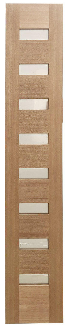 14 in. x 6 ft. 8 in. Mahogany Side Lite Slab 8 Lite Main Layout Photo
