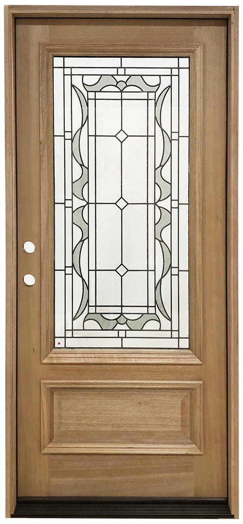 Classic 3 ft. x 6 ft. 8 in. Mahogany Prehung Exterior Single Door Main Layout Photo